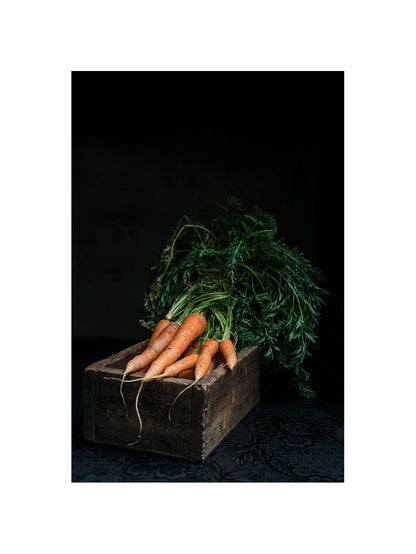 Carrots In A Wooden Box